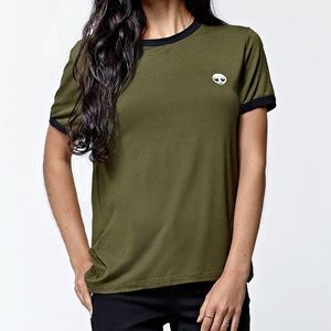 LA Hearts Alien Ringer Tee